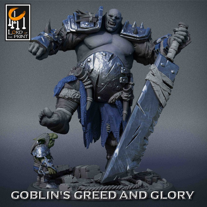 miniature Ogre Pack Supports Sword by Lord of the Print