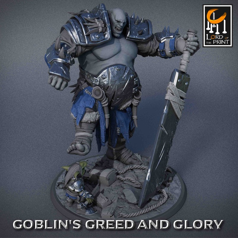 miniature Ogre Pack Supports Sword by Lord of the Print