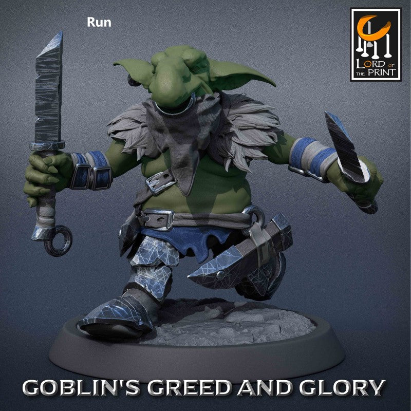 miniature Goblin Rogue Support by Lord of the Print