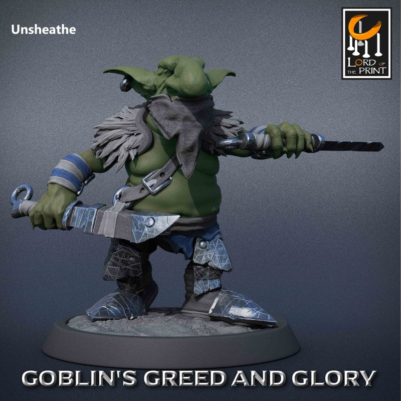 miniature Goblin Rogue Support by Lord of the Print