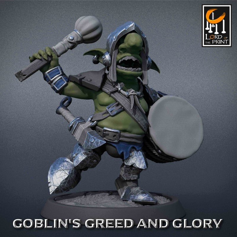 miniature Goblin Warrior Drummer by Lord of the Print