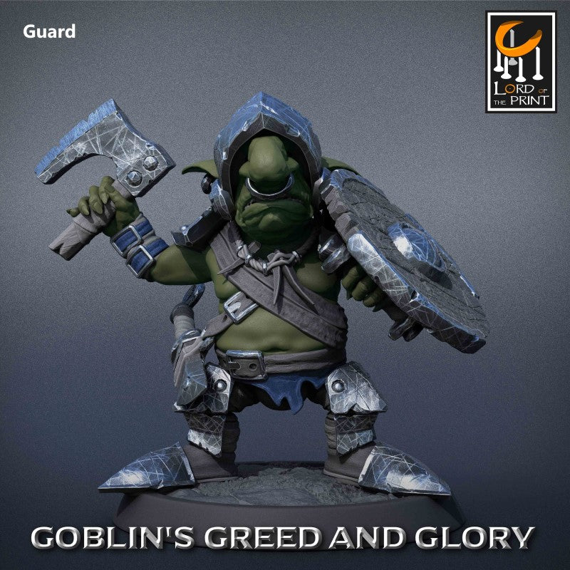 miniature Goblin Support Warrior by Lord of the Print