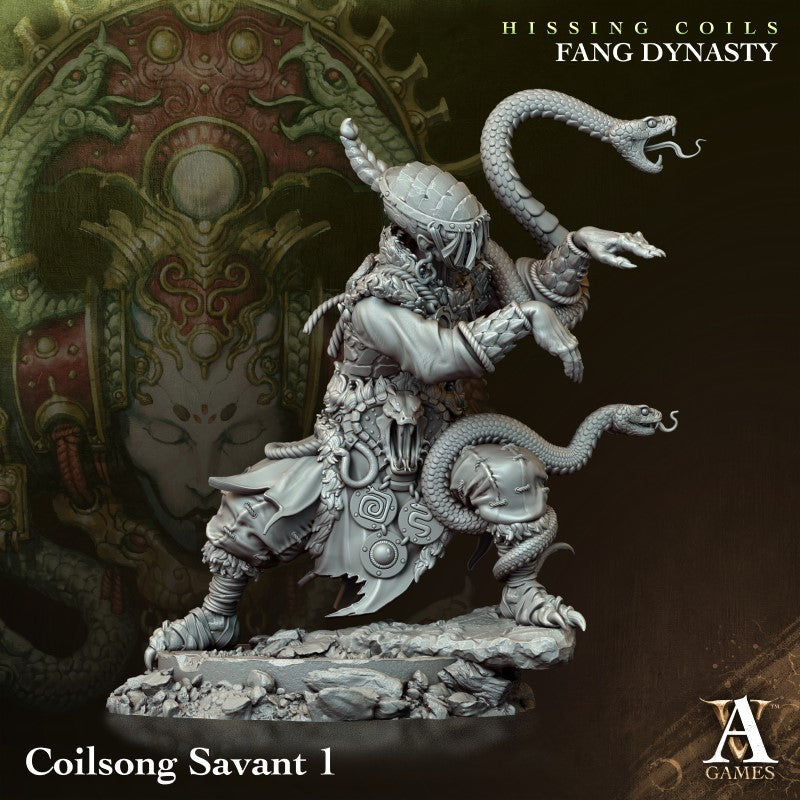 miniature Coilsong Savant by Archvillain Games