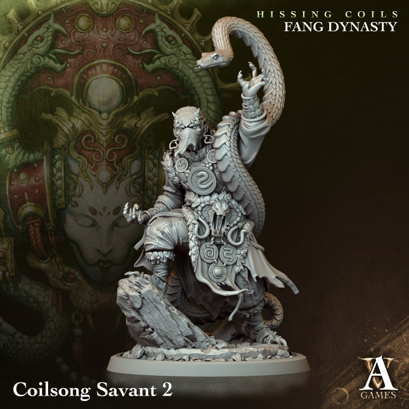 miniature Coilsong Savant by Archvillain Games