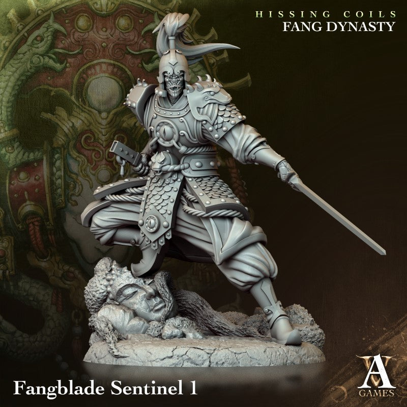 miniature Fangblade Sentinel by Archvillain Games