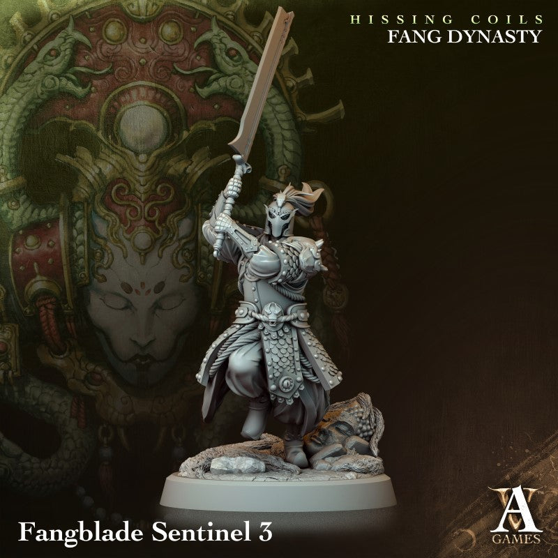 miniature Fangblade Sentinel by Archvillain Games