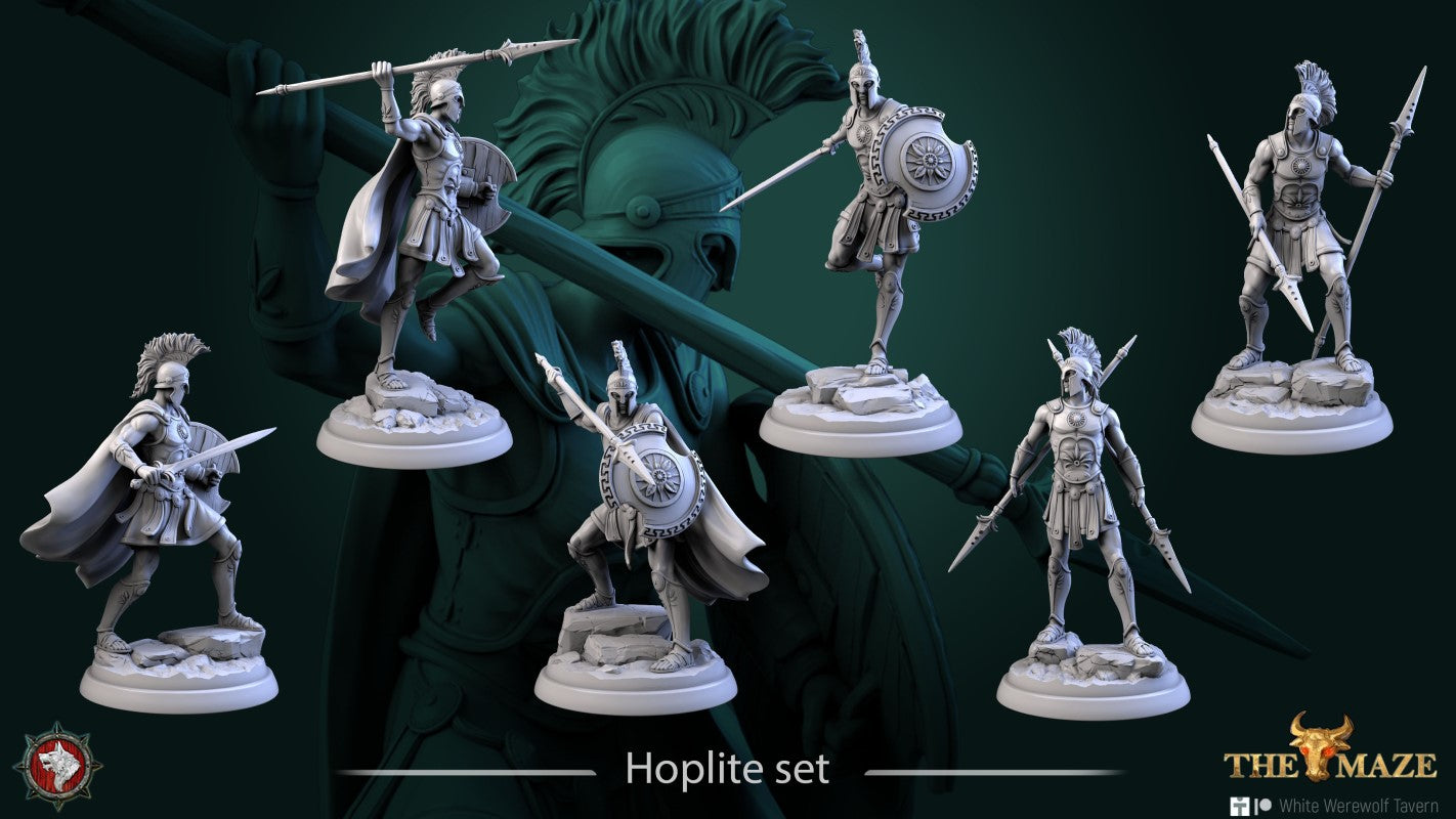 miniature Hoplite by White Werewolf Tavern
