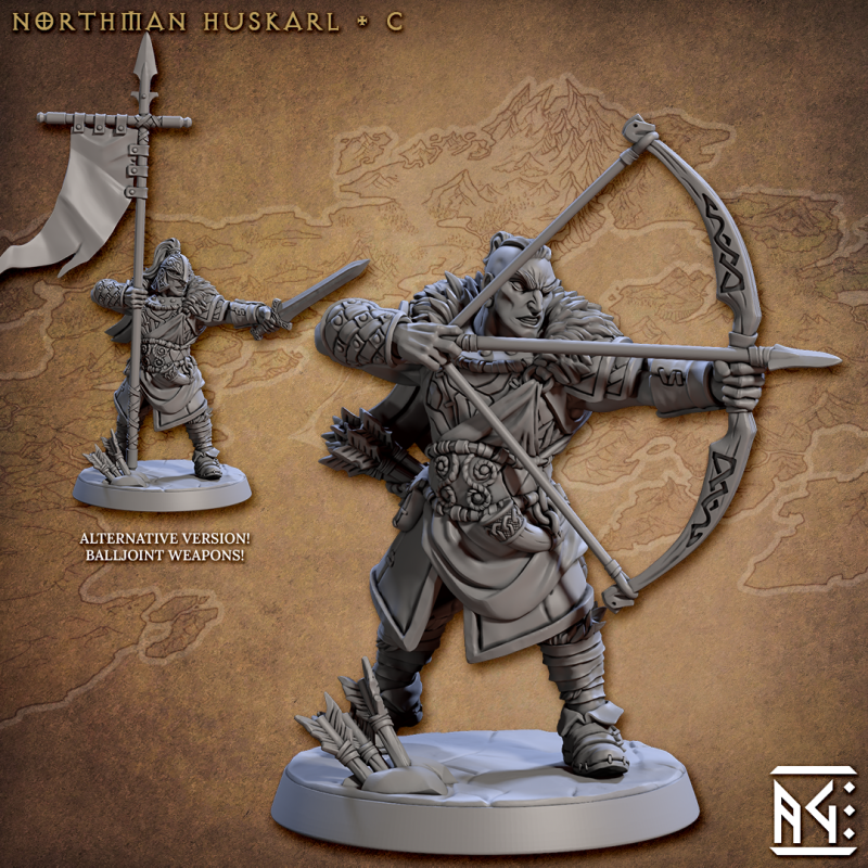 miniature Northmen Huskarls by Artisan Guild