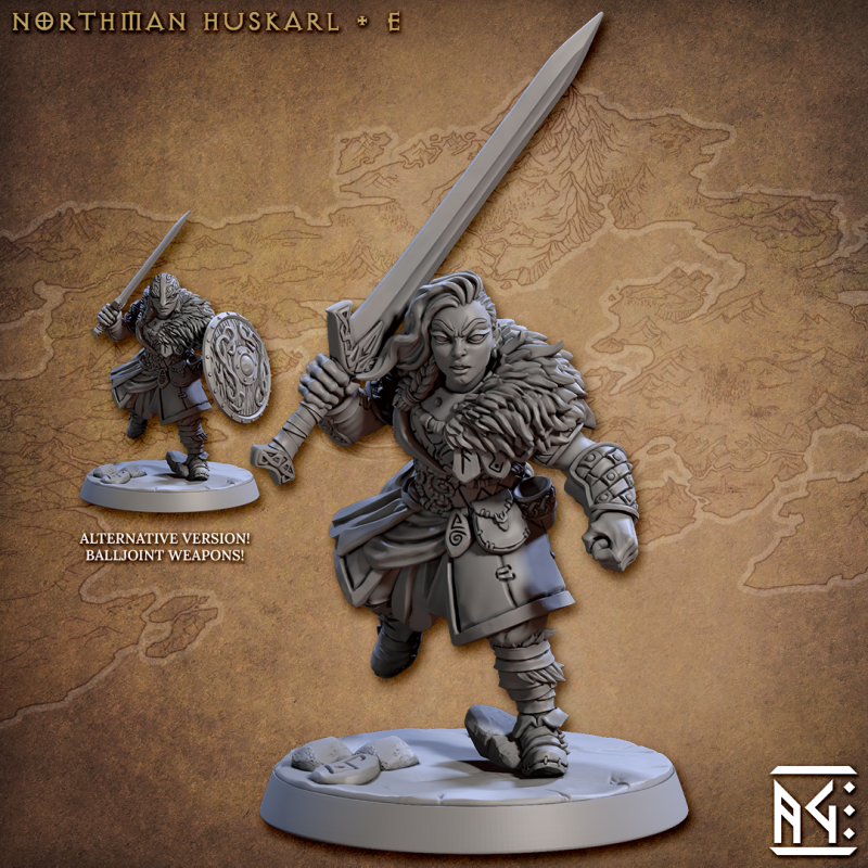 miniature Northmen Huskarls by Artisan Guild