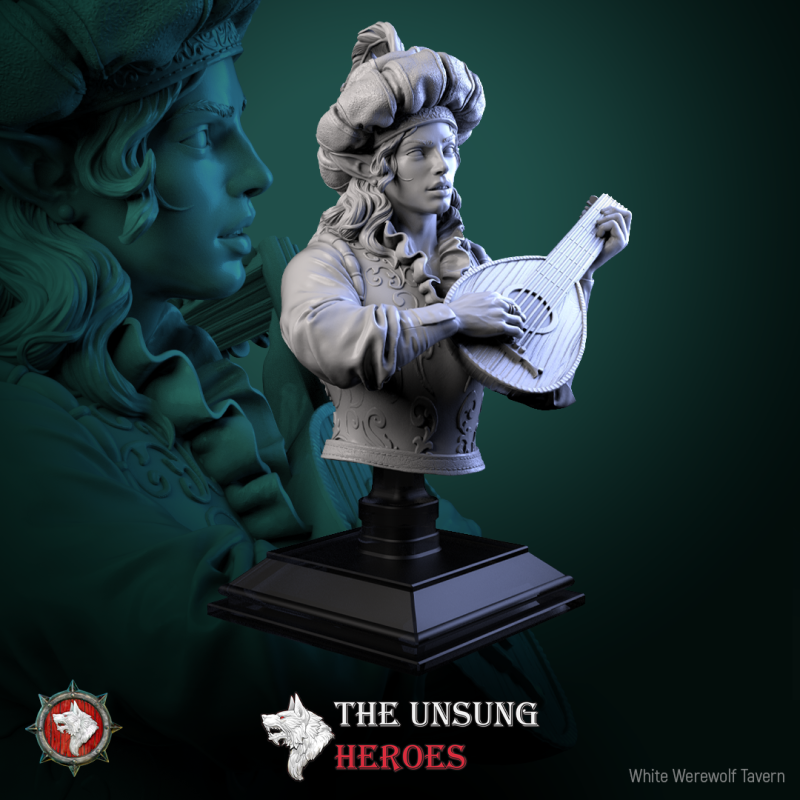 Jax Fiddlefoot - Lord of the Lute - Bust