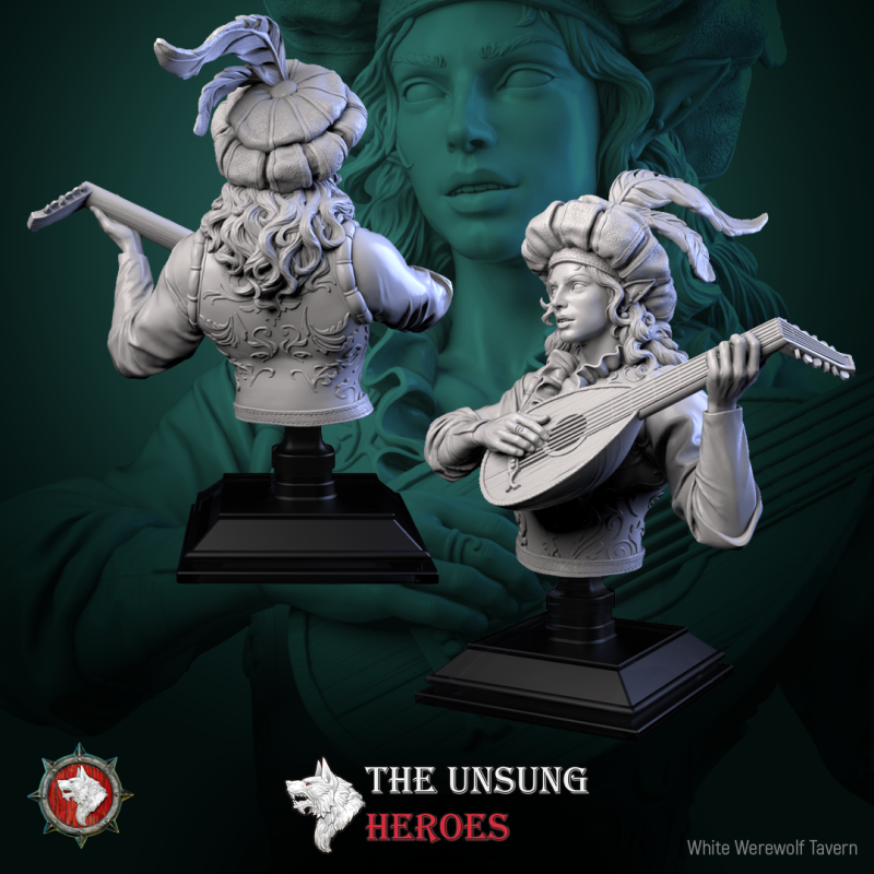 Jax Fiddlefoot - Lord of the Lute - Bust