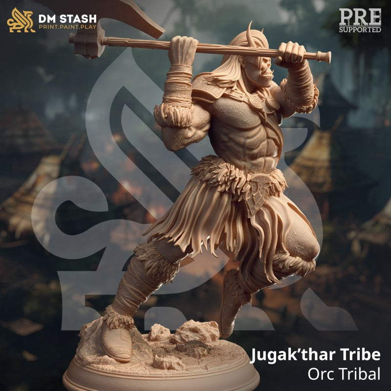 d miniature Jugak'thar Tribe - Orc Tribal by DM Stash