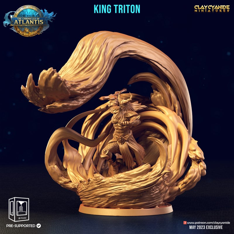 miniature King Triton by Clay Cyanide