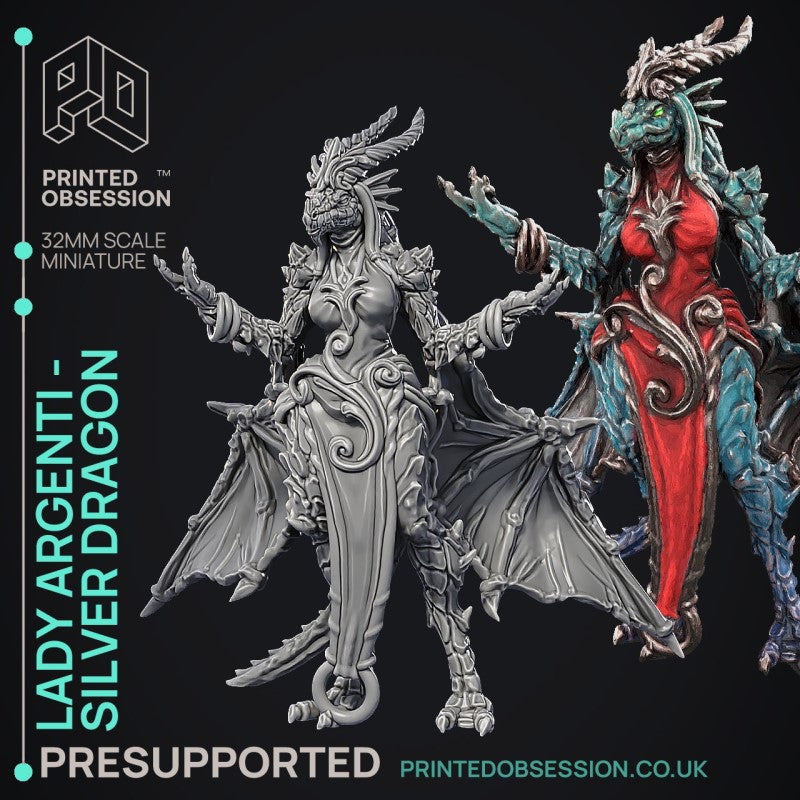 Lady Argenti - Silver Dragon by Printed Obsession