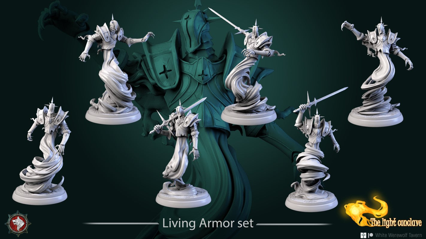 miniature Living Armour by White Werewolf Tavern
