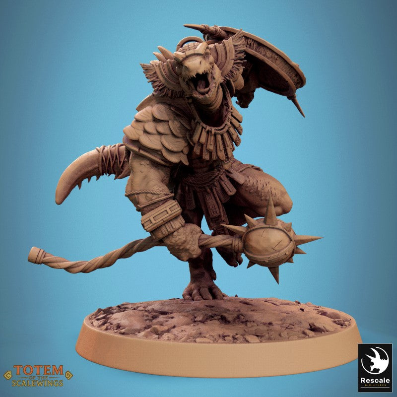 Lizardman Elite Warfang - Hammer Shield Charge