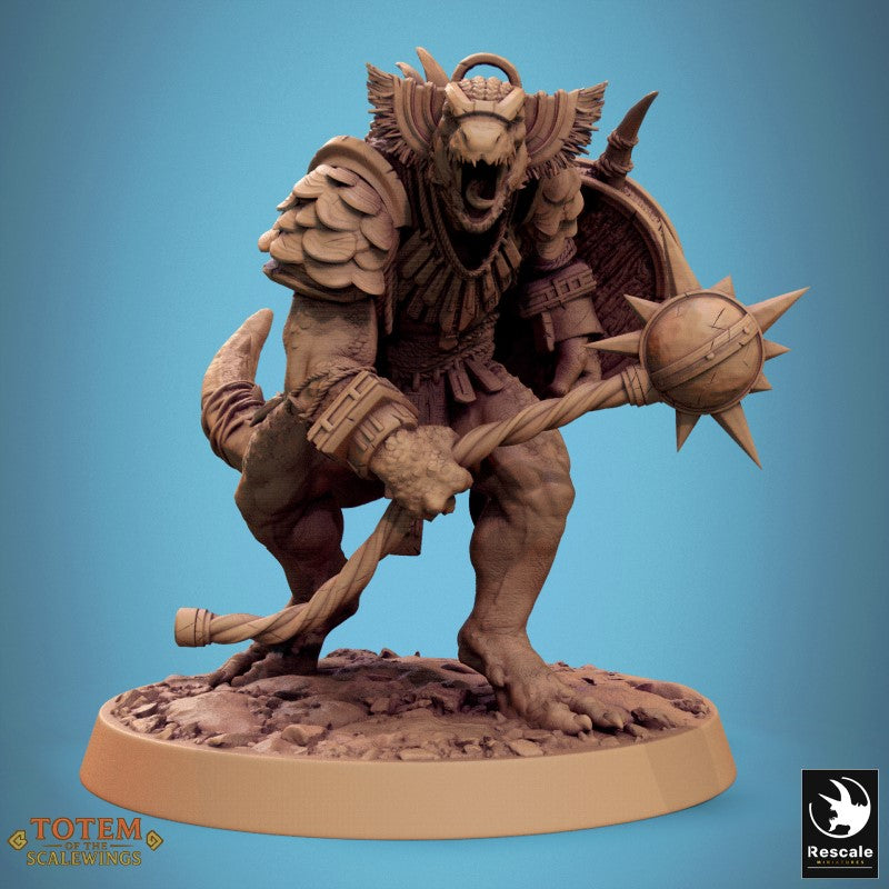 Lizardman Elite Warfang - Hammer Shield Stand