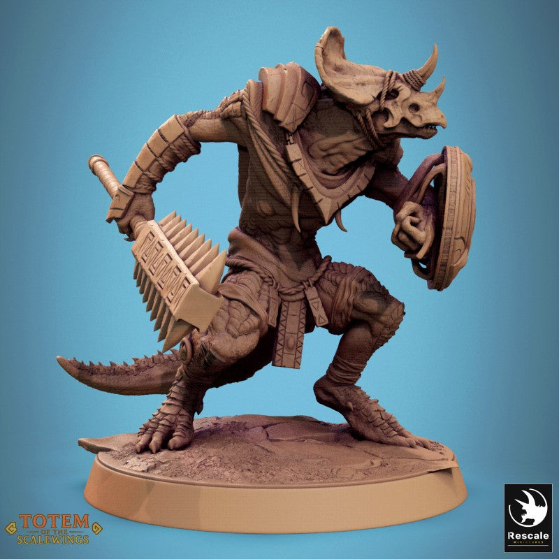 Lizardman Grimscale - Spear Block