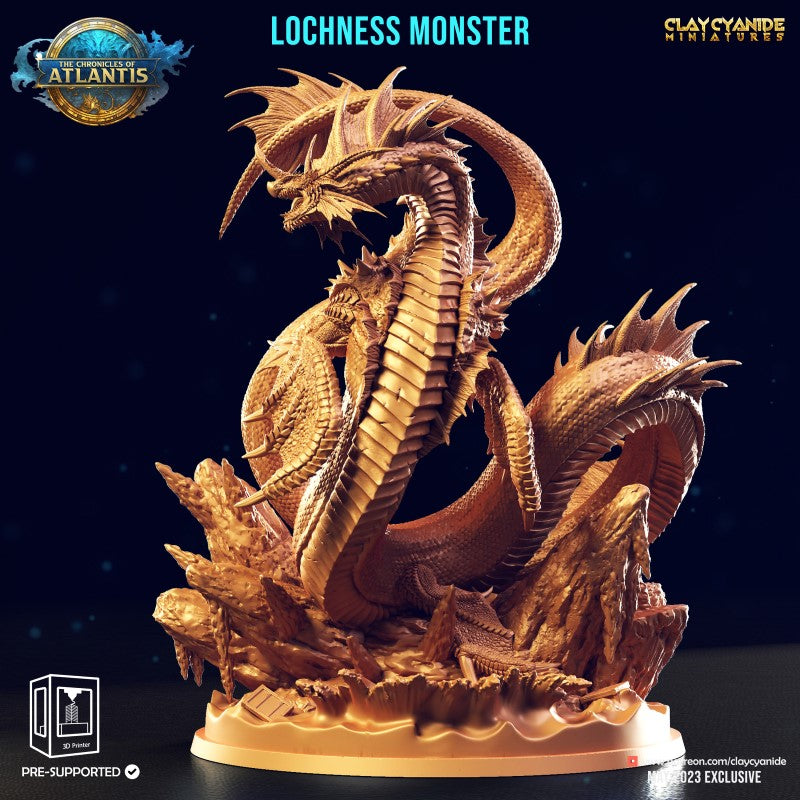 miniature Lochness Monster by Clay Cyanide