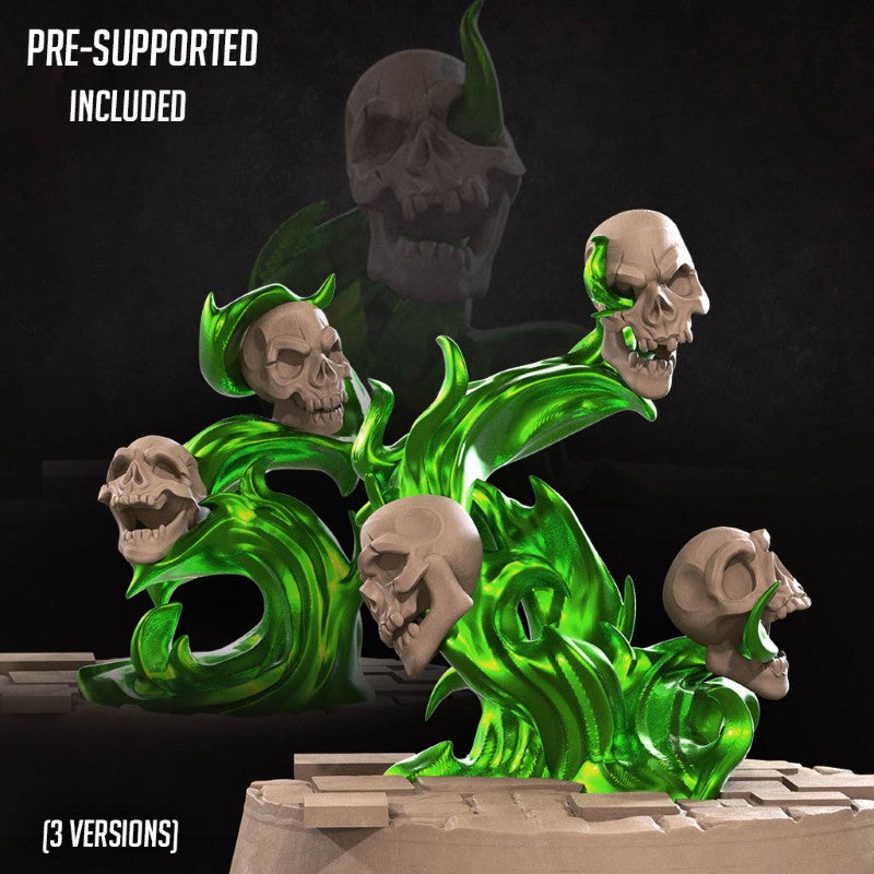 Flame Skulls