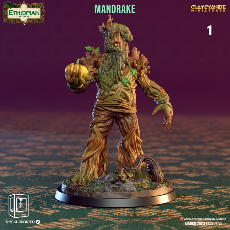 miniature Mandrake by Clay Cyanide