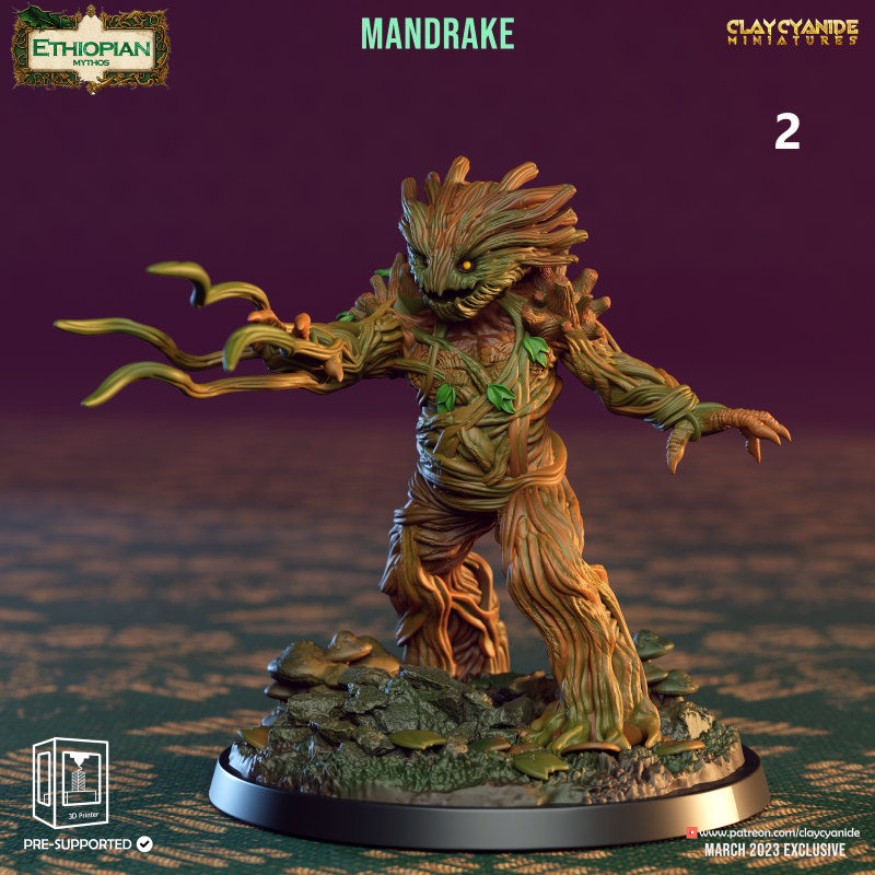miniature Mandrake by Clay Cyanide
