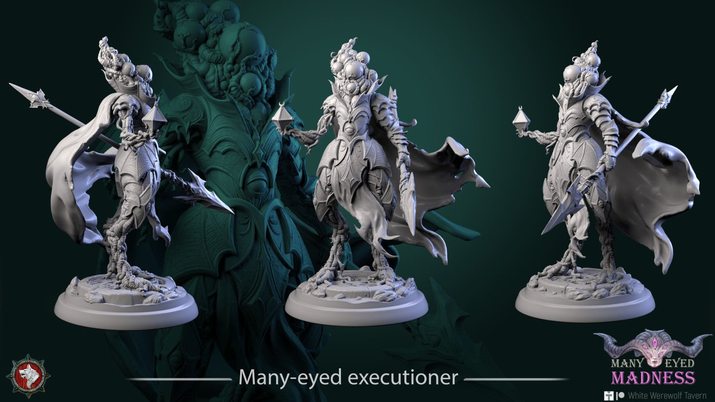 Miniature Many-Eyed Executioner by White Werewolf Tavern Miniatures