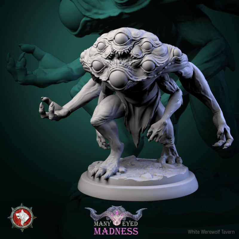 Miniature Many Eyed Monster by White Werewolf Tavern Miniatures