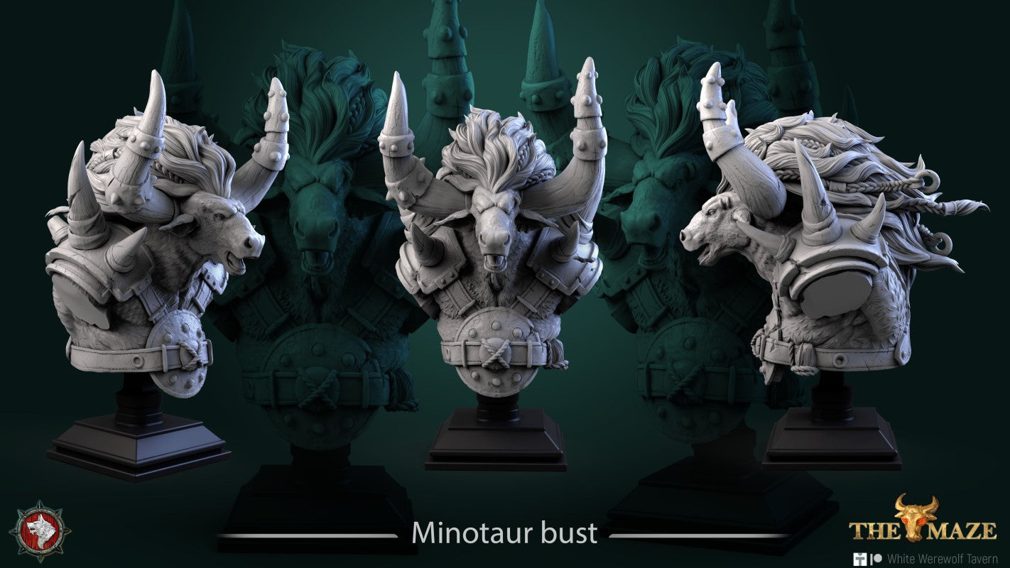 miniature Minotaur by White Werewolf Tavern