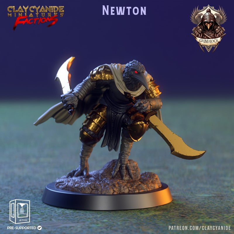 Miniature Newton by Clay Cyanide