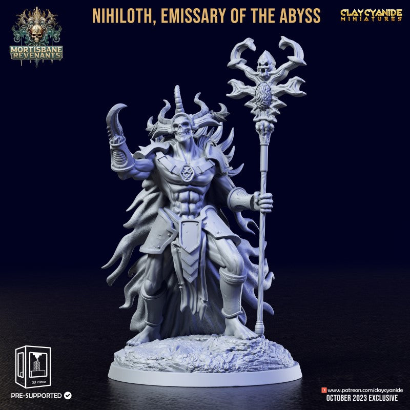 Miniature Nihiloth Emissary of the Abyss by Clay Cyanide