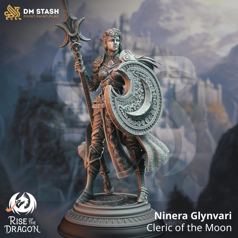 Miniature Ninera Glynvari - Cleric of the Moon by DM Stash