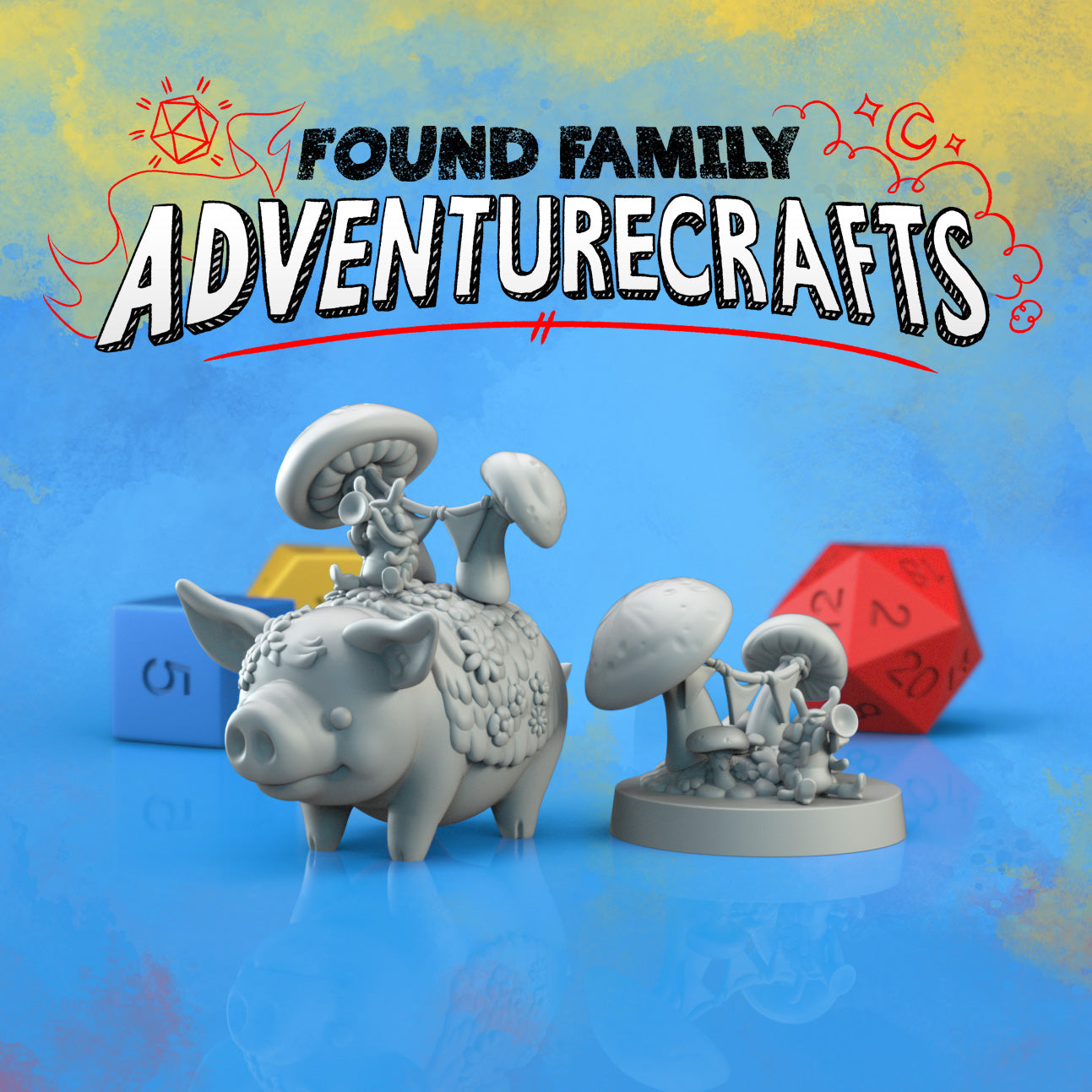 Cottagecore Flower Pig Pillbug Friend