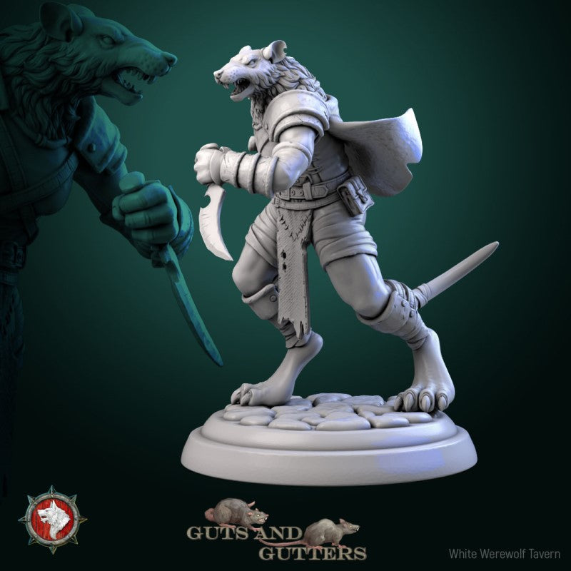 miniature Rat Female Assassin by White Werewolf Tavern