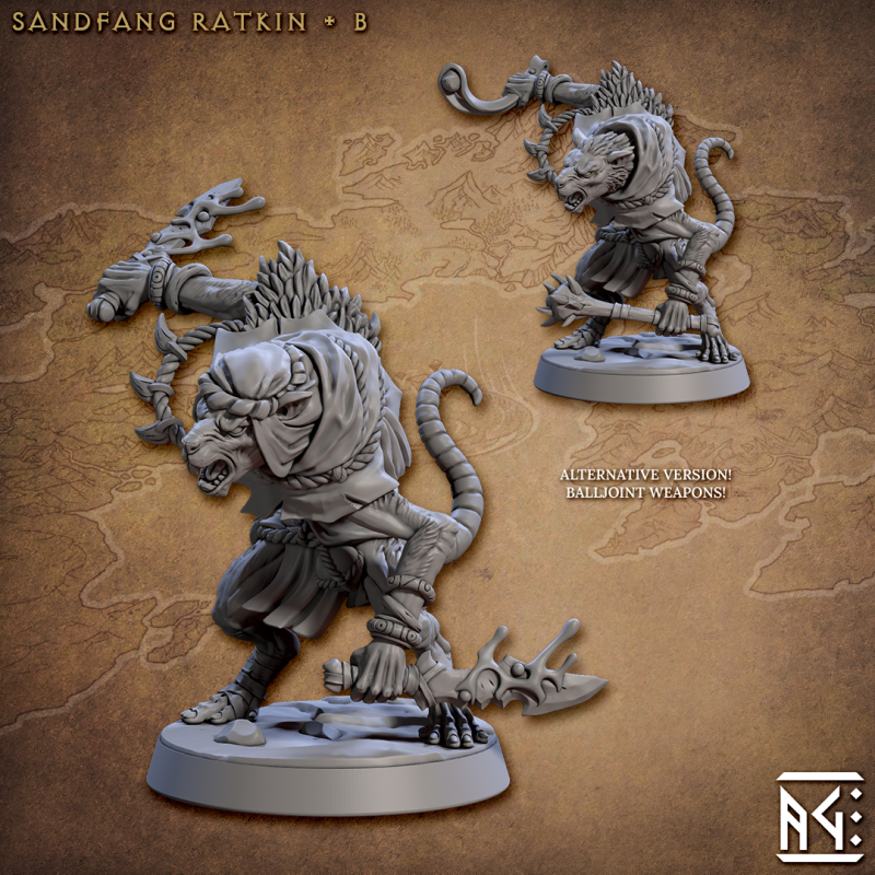 miniature Sandfang Ratkin by Artisan Guild