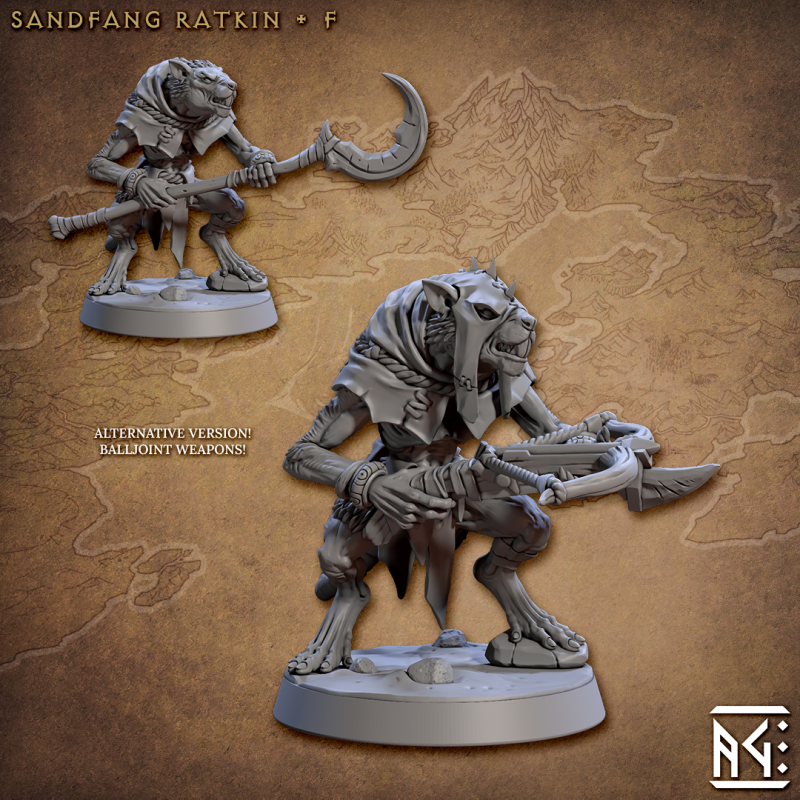 miniature Sandfang Ratkin by Artisan Guild