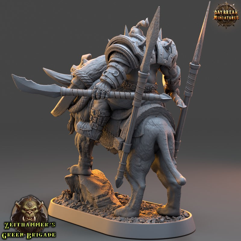 miniature Rian Haaz on Cutter Cat by Daybreak Miniatures