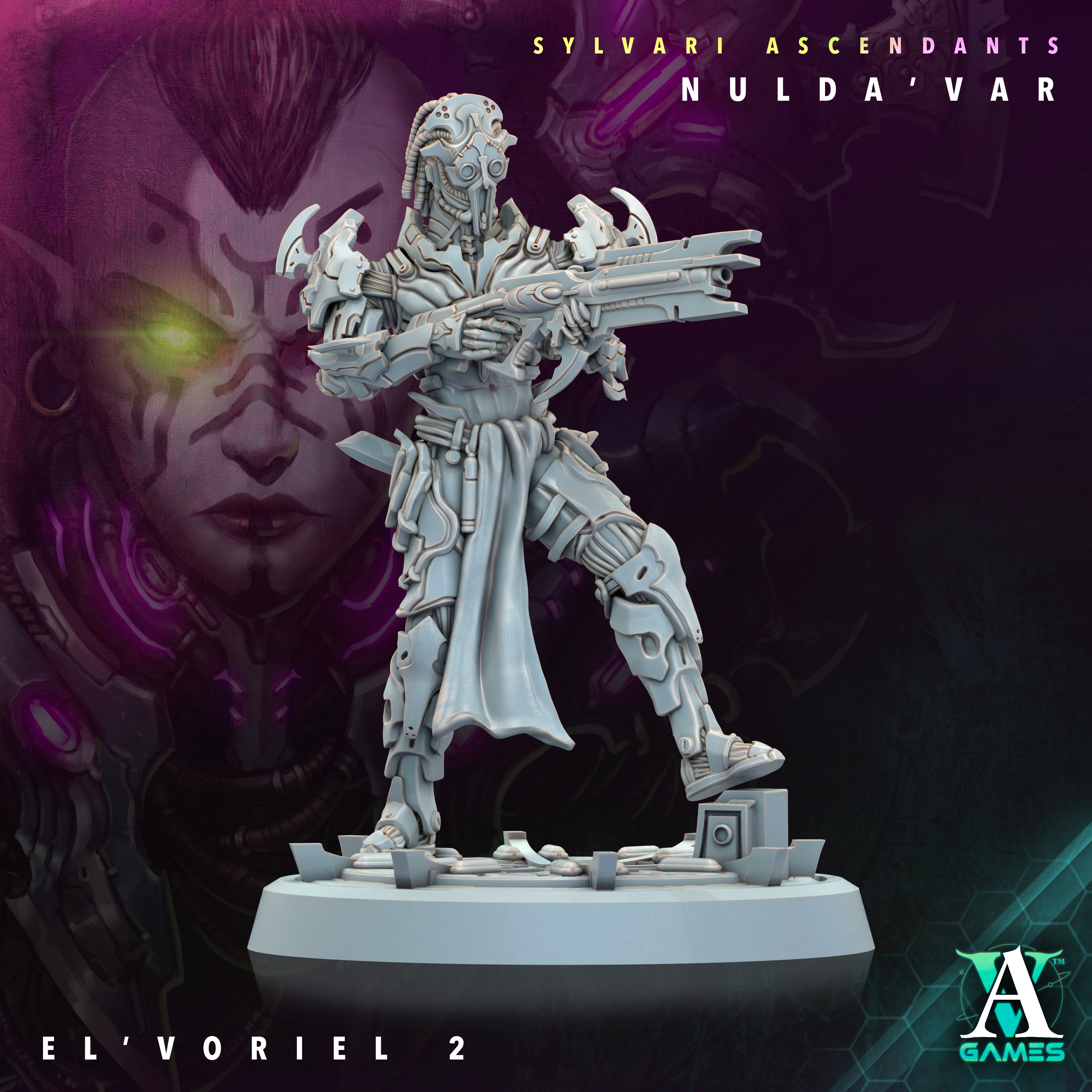 miniature El'Voriel by Archvillain Games Sci Fi
