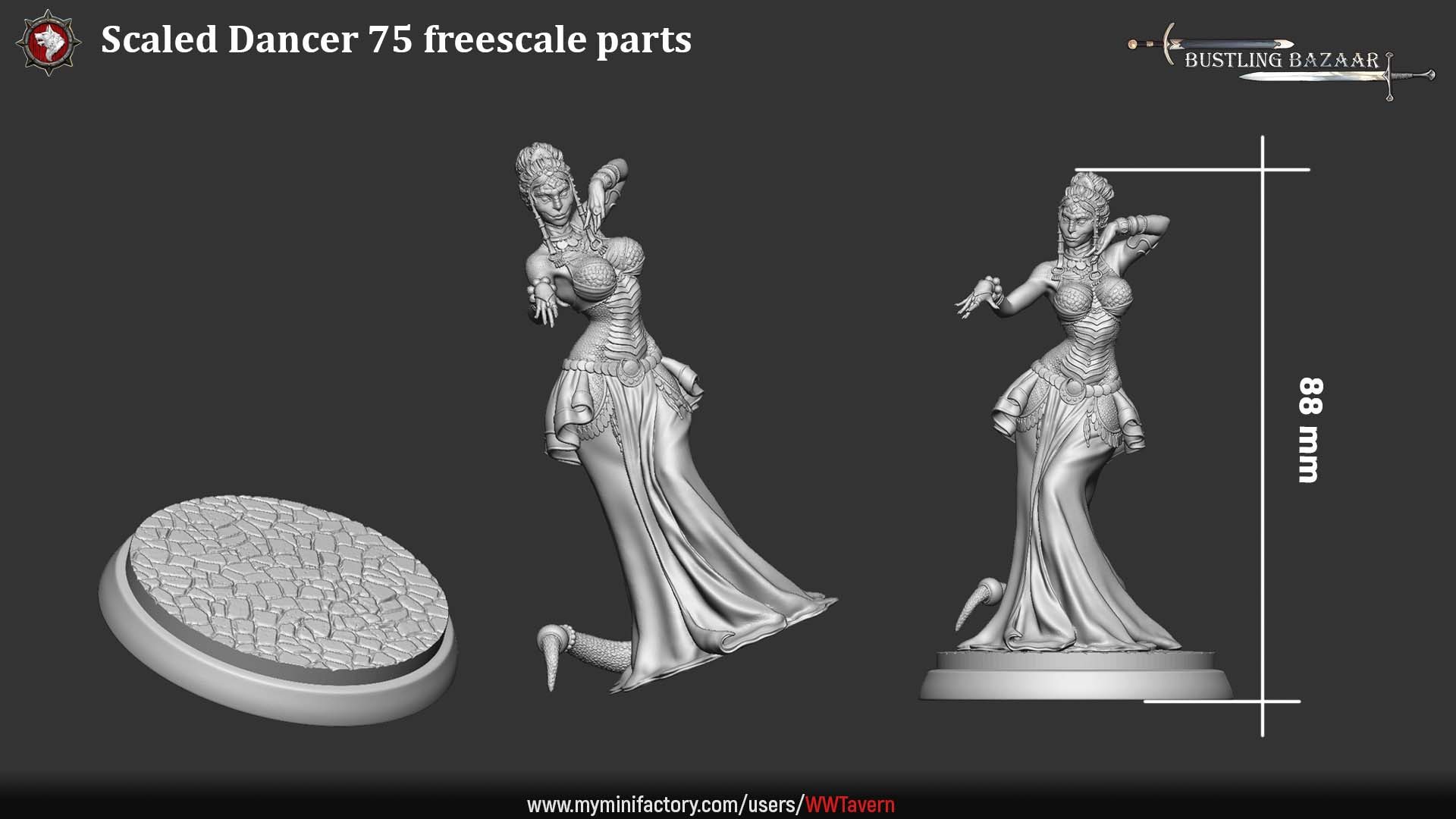 Scaled Dancers - 75mm Scale
