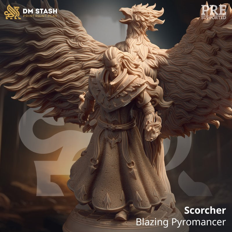 miniature Scorcher - Blazing Pyromancer by DM Stash