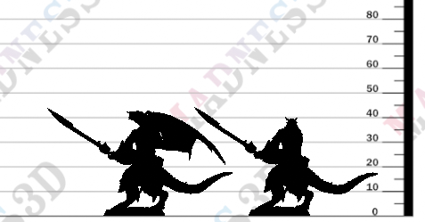 miniature Dragonborn Soldier by Lord of the Print