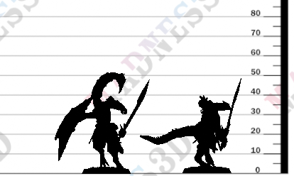 miniature Dragonborn Soldier by Lord of the Print