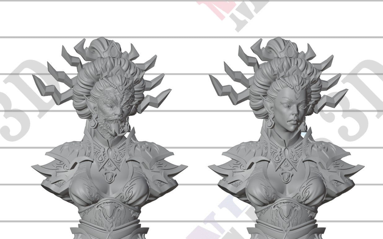 Lian She - Medusa of the East - Bust