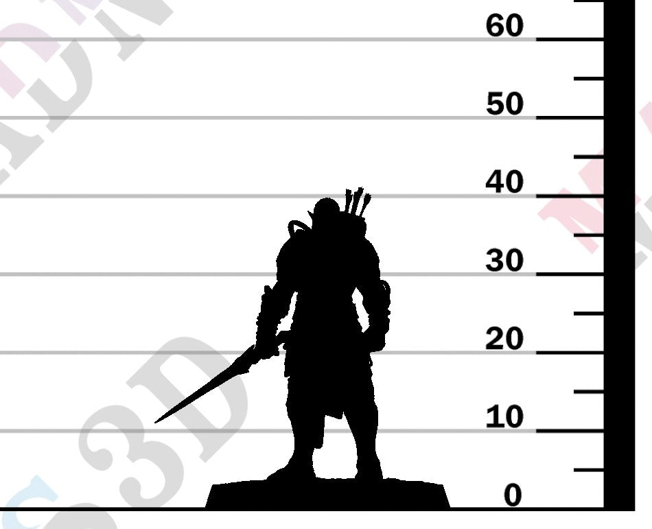 Moon Elf Sentinel - Stand Dual Sword
