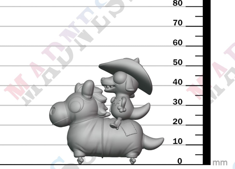 Kobold Cowpoke and Horse