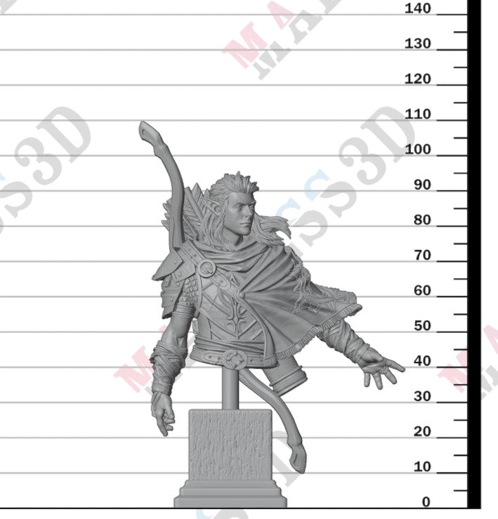 Sactarin - Sun Elf Tracker - Bust