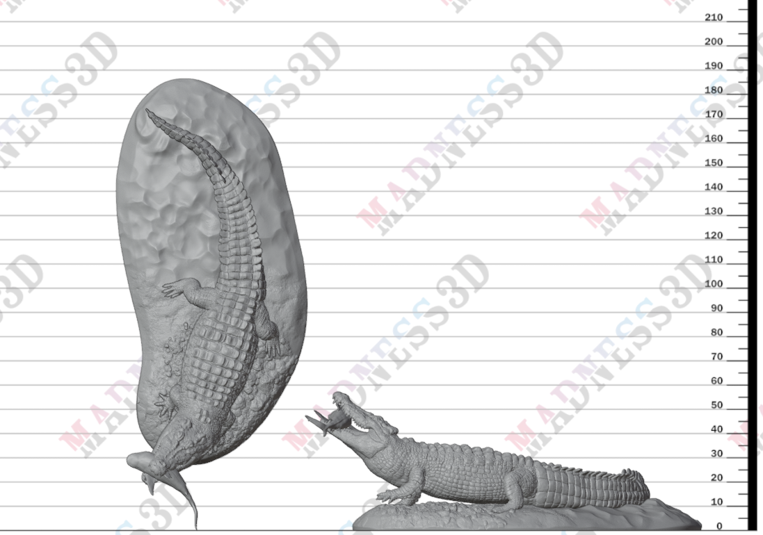 Saltwater Crocodile Prey 1:32
