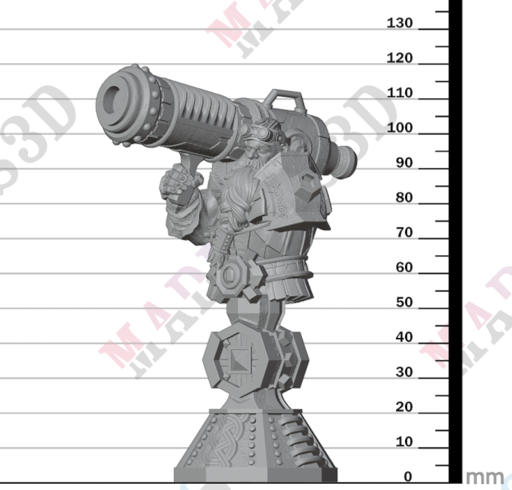 Rook - Dwarven Cannoneer - Bust