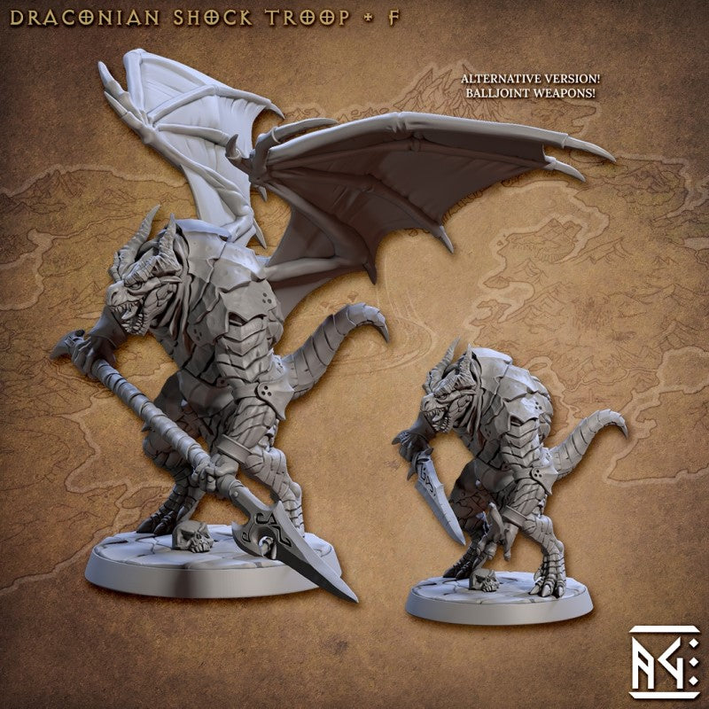 miniature Draconian Shock Troop by Artisan Guild.