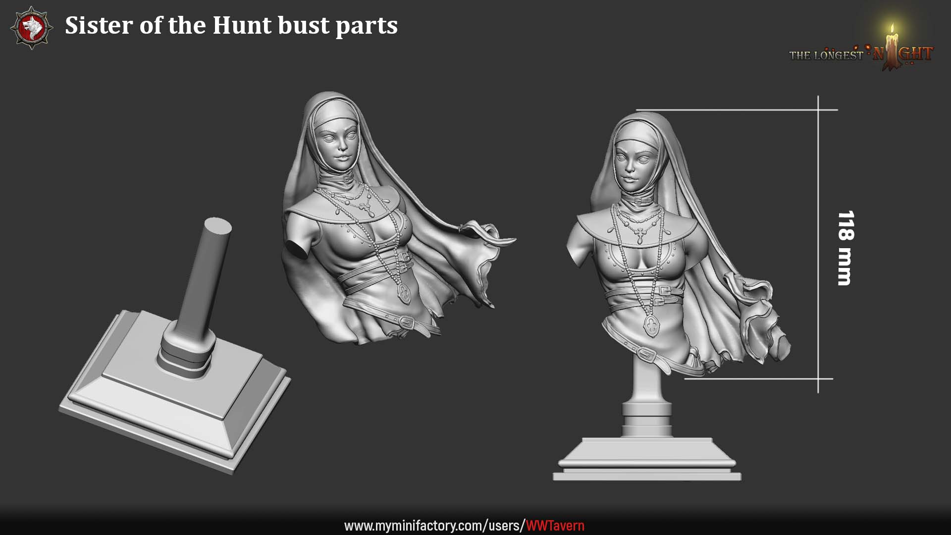 Sister of the Hunt - Bust